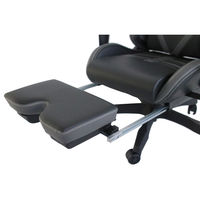 【軒先渡し】ヤマソロMonza　オフィスチェア レーシングバケットシート オットマン クッション付 グレー 1脚（直送品）