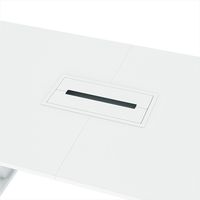 サンワサプライ 電動昇降ミーティングデスク ハイ 幅1800×奥行1200×高さ623～1273mm ホワイト ERD-MTGN180120W 1台（直送品）