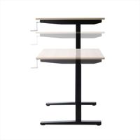 サンワサプライ 手動昇降ミーティングデスク ハイテーブル 幅1400×奥行700×高さ715～1125mm 木目 ERD-SH14070LMN 1台（直送品）