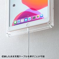 サンワサプライ 10.2iPadアクリルケース 第7世代 VESA100×100対応 クリア CR-LAIPAD14 1台（直送品）