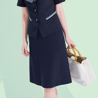 カーシーカシマ Aラインスカート ネイビー 9号 ESS620-2_9 1着