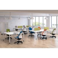 【組立設置込】コクヨ グーフォ オフィスチェア ローバック 肘なし ホワイトシェル ナイロンキャスター ホワイトグレー/ミディアムグレージュ 1脚（直送品）