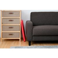 山善 YAMAZEN コンパクトフリーテーブル 幅630×奥行350×高さ250mm ローズレッド CFT-5035(RR) 1台（直送品）