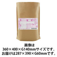 簡易宅配袋 底ガゼット型 フラップ付 287×390×G60mm 1パック（100枚入） CTF-390 今村紙工