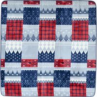 萩原 フェアハリー ホットカーペットカバー 1850×1850mm レッド 240617101 1枚（直送品）