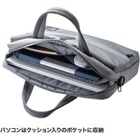 サンワサプライ 軽量カジュアルPCバッグ 15.6インチワイド グレー BAG-CA10GY 1個（直送品）