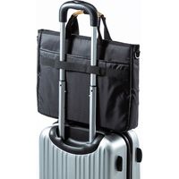 サンワサプライ カジュアルPCバッグ 15.6インチワイド対応 ブラック BAG-CA12BK 1個