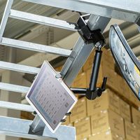 サンワサプライ 支柱取り付け用タブレットホルダー 3関節 CAR-SPHLD5 1個（直送品）