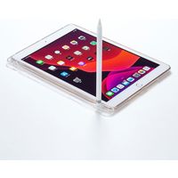 サンワサプライ iPad 10.2インチ Apple Pencil収納ポケット付きクリアカバー PDA-IPAD1618CL 1個