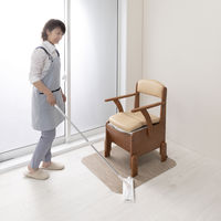 サンコー 拭ける ポータブルトイレマット 滑り止め 汚れ防止 畳 フローリング ファブ  KV-36 85×70cm 1枚