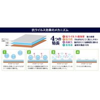 ハイロジック TQOOL ウイルス・菌に効果 抗菌・抗ウイルスシート 半透明 140×100mm 1袋（2枚入）