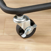 不二貿易 キッチンワゴン バスケット3段 幅450×奥行320×高さ785mm ブラック 14267 1台（直送品）