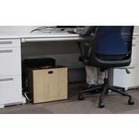 【軒先渡し】ヤマソロ Maronie 収納ボックス ルーター＆電源タップ 幅400×奥行148×高さ350mm 77-306 1台（直送品）