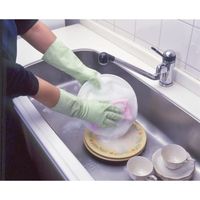 【ビニール手袋】 ショーワグローブ ワーキング中厚手 No.111 グリーン M 1双