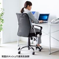 サンワサプライ スマートチェア Bluetooth 圧力探知 肘付き ブラック SNC-NET16ABK-BLE 1個（直送品）