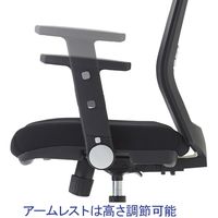 コイズミファニテック JGスペシャル オフィスチェア 背メッシュ／座ファブリック 背ブルー／座ブラック JG-66384BL 1脚（取寄品）