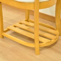 エイ・アイ・エス ロッシシリーズ 棚付きロッシチェア ナチュラル RSD-08NAx2pcs 1セット(2脚入)（直送品）