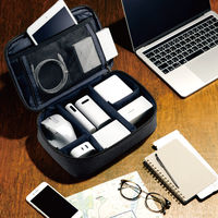 ガジェットポーチ/オーガナイズポーチ/キャリングタイプ/ブラック BMA-GP15BK 1個 エレコム