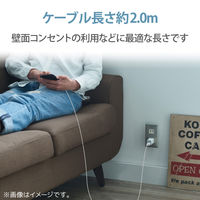 エレコム Lightningケーブル/スタンダード/2.0m/ホワイト MPA-UALA20WH 1個