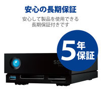 SSD 外付け 2TB 据え置き 5年保証 1big Dock Thunderbolt3 STHW2000800 LaCie 1個（直送品）