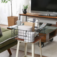 不二貿易 スタッキングワイヤーバスケット BK 37x26x12 26681 1個