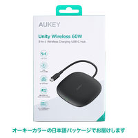 USB Type-C マルチハブ 10Wワイヤレス機能付/Unity Wireless 100W/CB-C70-BK 1個 AUKEY