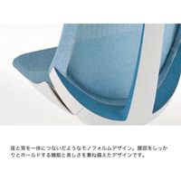 【設置込】イトーキ アクトチェア ハイバック 布張 ランバー無 肘無 樹脂脚 ナイロンキャスター ハンガー無 灰×オフブラックＷ 1脚（直送品）