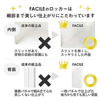 Netforce ファシル スチールロッカー 6人用 3列2段 鍵付き ブラック(リニューアル品) 1台（直送品）