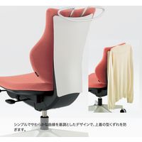 【設置込】イトーキ カシコチェア 可動肘 ハンガー付 布張 樹脂シェル ナイロンキャスター モスグリーン×ブラック 1脚（直送品）