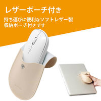 ワイヤレスマウス 無線 2.4GHz 4ボタン 薄型 モバイル ポーチ付 ホワイト M-TM10DBWH エレコム 1個