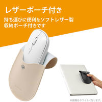 エレコム BlueLEDマウス/薄型/無線/4ボタン/ポーチ付/レッド M-TM10DBRD 1個