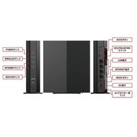 バッファロー 無線LAN親機 Wi-Fiルーター 11ax WiFi6 2401+573Mbps ブラック 1個