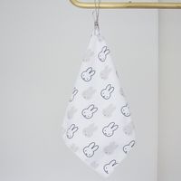 WH顔だけミッフィー マイクロファイバー ふきん 抗菌 防臭 30×30cm ホワイト 1パック（3枚入） 1個 オカトー