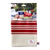 ストウブ Staub キッチンクロス レッド 70×50cm ふきん 1枚 【日本正規販売品】