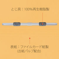 プラス プラスフラットファイル樹脂製金具B4ーSYL 79087 1冊