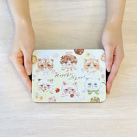 DADACA 【2個セット】こねこのこねこねクッキー缶 Happynyao 24-0437-013 1セット(2個入)（直送品）