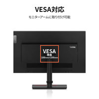Lenovo ThinkVision T24h-20 23.8インチ液晶モニター 上下昇降機能/画面回転機能 61F0GAR1JP（直送品）