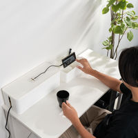 JEJアステージ ケーブルボックス ホワイト 1セット(1個×5)