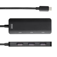 サンワサプライ USB Type C-HDMI変換アダプタ(3ポート/4K対応) AD-ALCMST3HD2 1個（直送品）