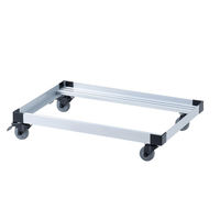 サンワサプライ アルミドーリー(コンテナ用台車) 75リットル仕様 CART-FA975SV 1個（直送品）