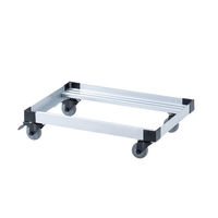 サンワサプライ アルミドーリー(コンテナ用台車) 50リットル仕様 CART-FA950SV 1個（直送品）