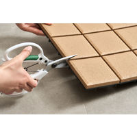 アイリスオーヤマ セラミック調タイルデッキ ブラウン CTD-300 1枚