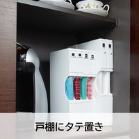 伊勢藤 ゴミ袋＆保存袋用ホルダー L ホワイト マグネット付 1個 キッチン収納