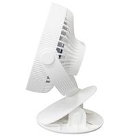 YAMAZEN 13cm 2WAY 卓上・クリップ扇風機 USB充電式 タッチスイッチ式 YJ-CT113(W) 1台