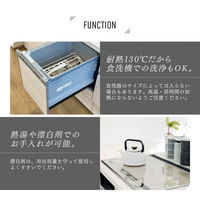 アイメディア 食洗機対応丸いまな板耐熱エラストマー ブラック 1009644 1個（直送品）