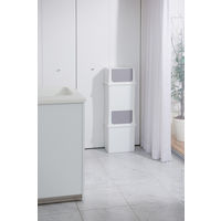 吉川国工業所 フロントオープントラッシュビン 25ワイド LBD-10 ゴミ箱 25L 1個