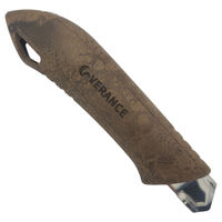 VERANCE カッターナイフ ネジロック式 チョコレート 11582129 1個