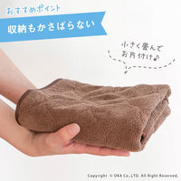 オカ 足ふきマット 40×60cm ピンク マイクロファイバー タオルバスマット 84341 1枚