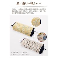 AQUA ひのきの香りのそば殻まくら (NT) 咲き椿 300×620mm ブラウン 20360006 1個（直送品）