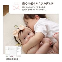 AQUA モフア イブル ベッドインベット CLOUD柄 560×940mm アイボリー 36540008 1枚（直送品）